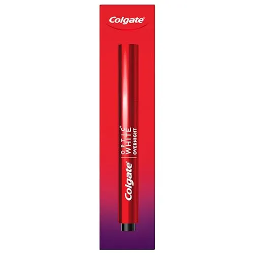 Colgate Optic White Overnight Teeth Whitening Pen, Teeth Stain Remover to Whiten Teeth, 35 Nightly Treatments