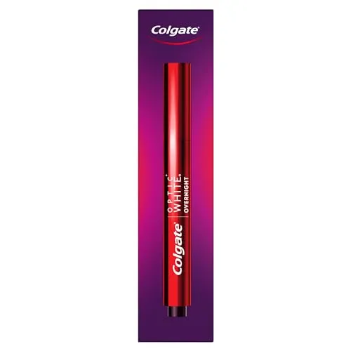 Colgate Optic White Overnight Teeth Whitening Pen, Teeth Stain Remover to Whiten Teeth, 35 Nightly Treatments