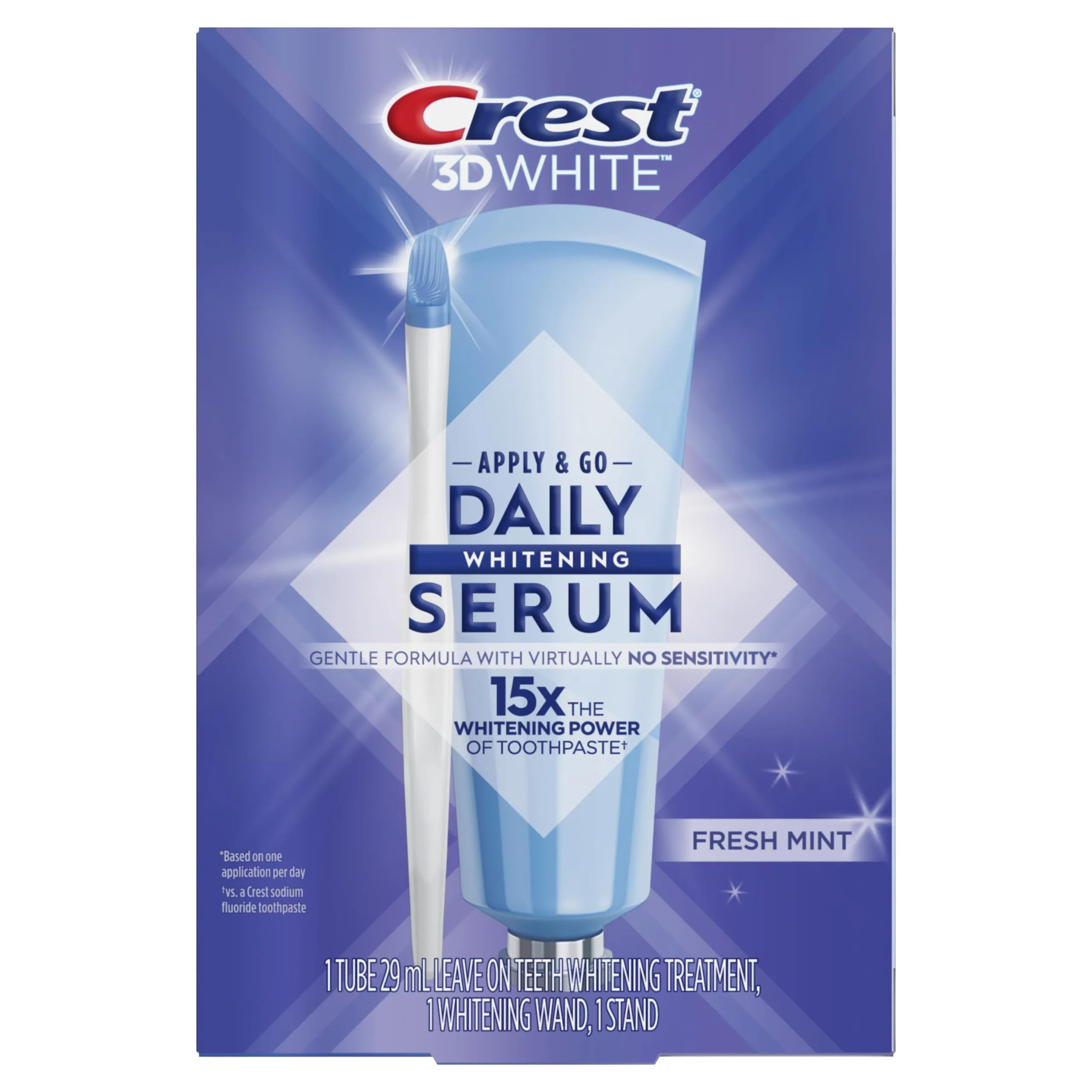 Crest Whitening Emulsions with Wand Applicator, Leave-On Teeth Whitening Kit, 29 mL