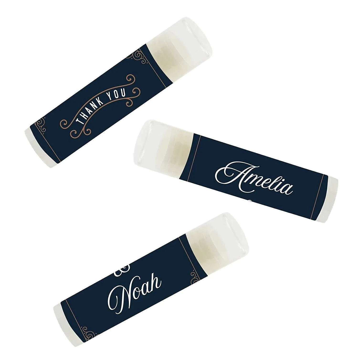 Custom Name Wedding Party Lip Balm Party Favors, Thank You, Bride & Groom