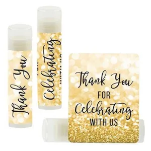 Custom Name Wedding Party Lip Balm Party Favors, Thank You, Bride & Groom