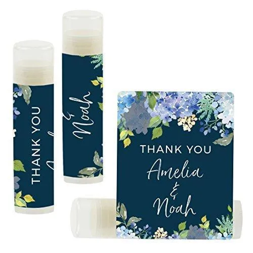 Custom Name Wedding Party Lip Balm Party Favors, Thank You, Bride & Groom