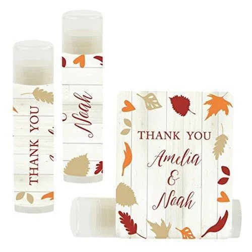 Custom Name Wedding Party Lip Balm Party Favors, Thank You, Bride & Groom