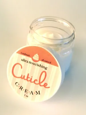 CUTICLE CREAM ~ Ultra Moisturizing & Chemical Free ~ Handmade in USA