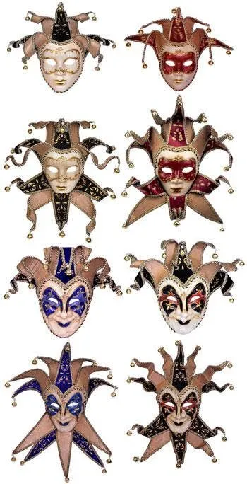 Deluxe Full Face Venetian Cream Masquerade Mask