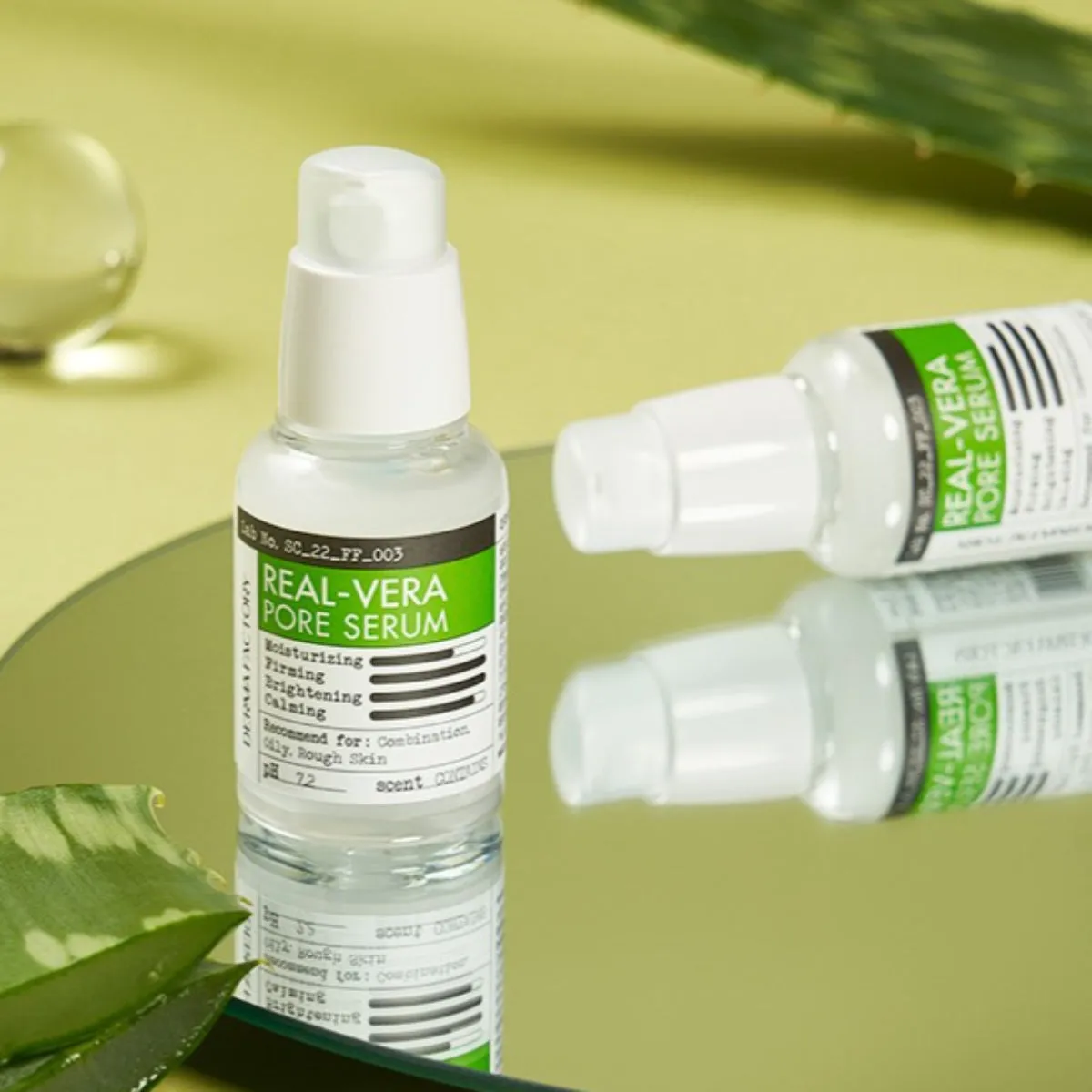 Derma Factory Real Vera Pore Serum 30ml Bifida Fermented Niacinamide Adenosine Elasticity Brightening / from Seoul, Korea