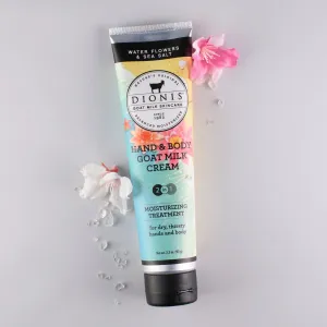 Dionis Water Flowers & Sea Salt Hand & Body Goat Milk Cream