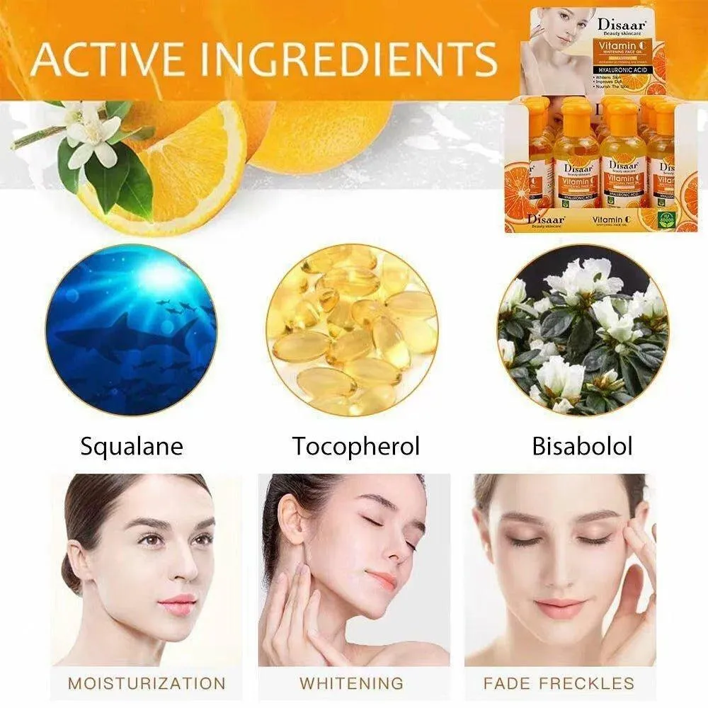 Disaar Whitening Skin Facial Serum Vitamin C Face Oil - 75ml