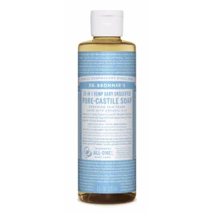 Dr. Bronner's Baby Unscented Pure-Castile Liquid Soap - Multiple Sizes