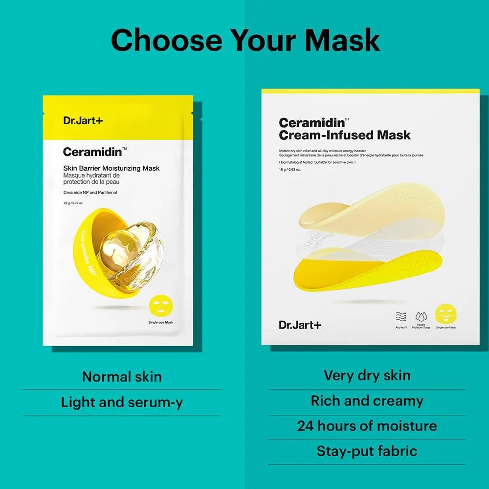 [Dr.Jart ] CERAMIDIN CREAM-INFUSED MASK 18g - 5pcs