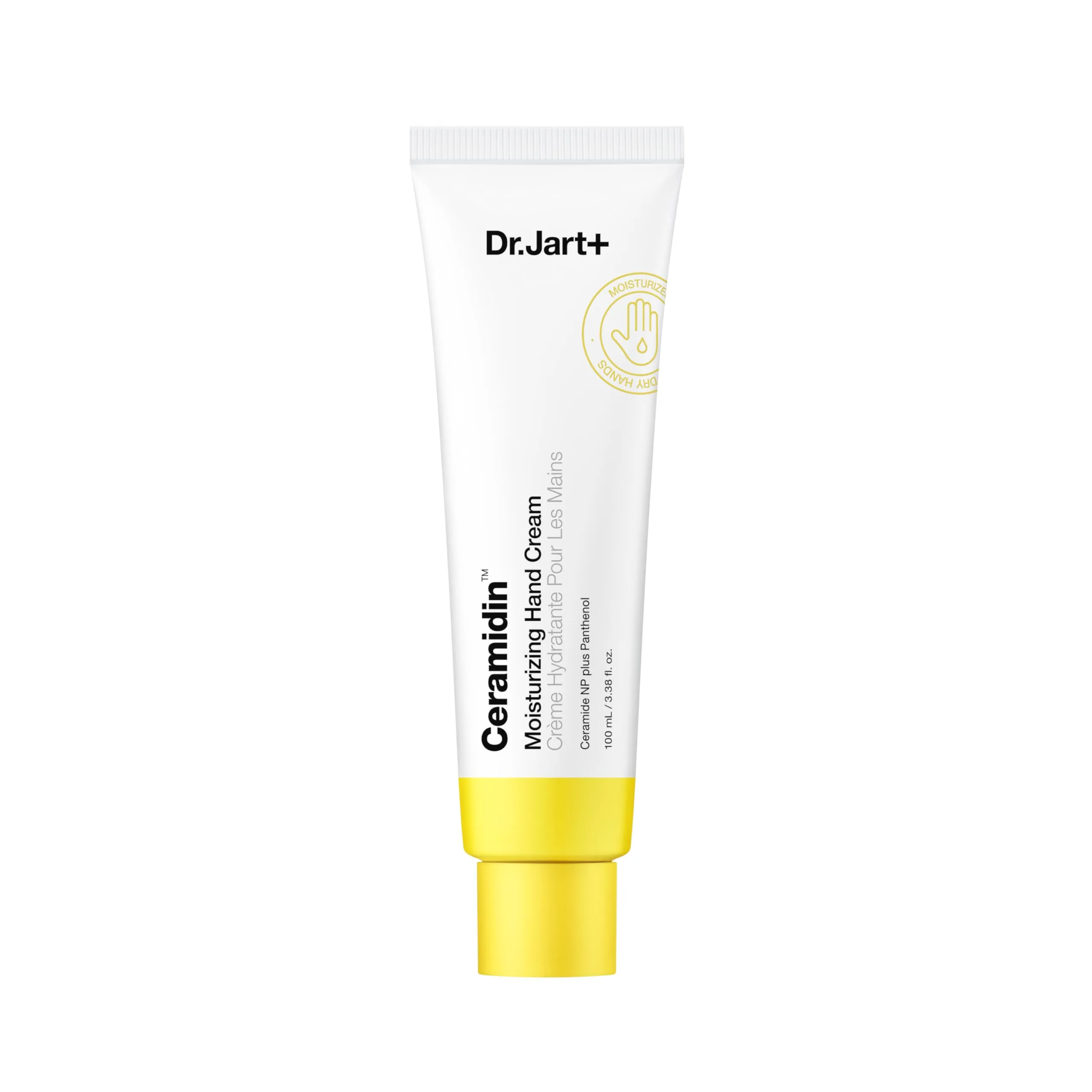 Dr.Jart  Ceramidin Moisturizing Hand Cream For Dry Hands with Ceramides and Panthenol | Korean Skin Care, 3.38 Fl Oz
