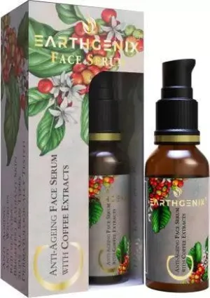 Earthgenix Anti-Ageing Face Serum with Coffee Extracts, for Anti-Ageing & Anti Wrinkles