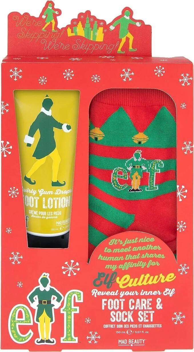 Elf Movie Foot Care Lotion & Sock Set