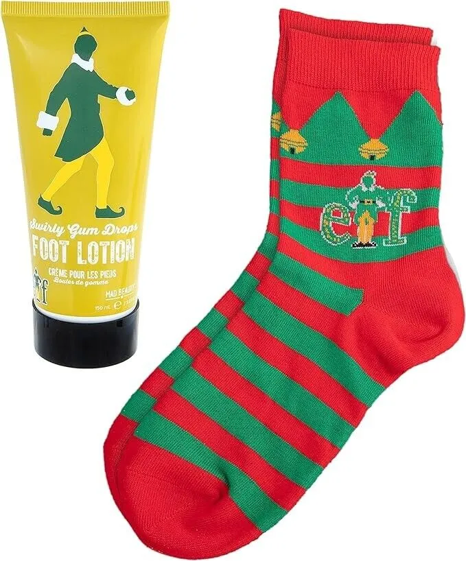 Elf Movie Foot Care Lotion & Sock Set