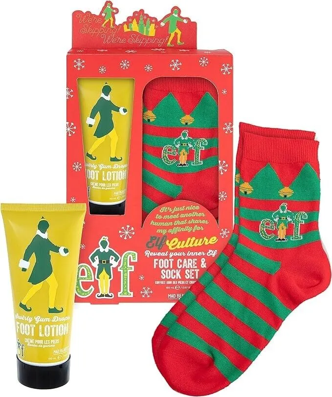 Elf Movie Foot Care Lotion & Sock Set