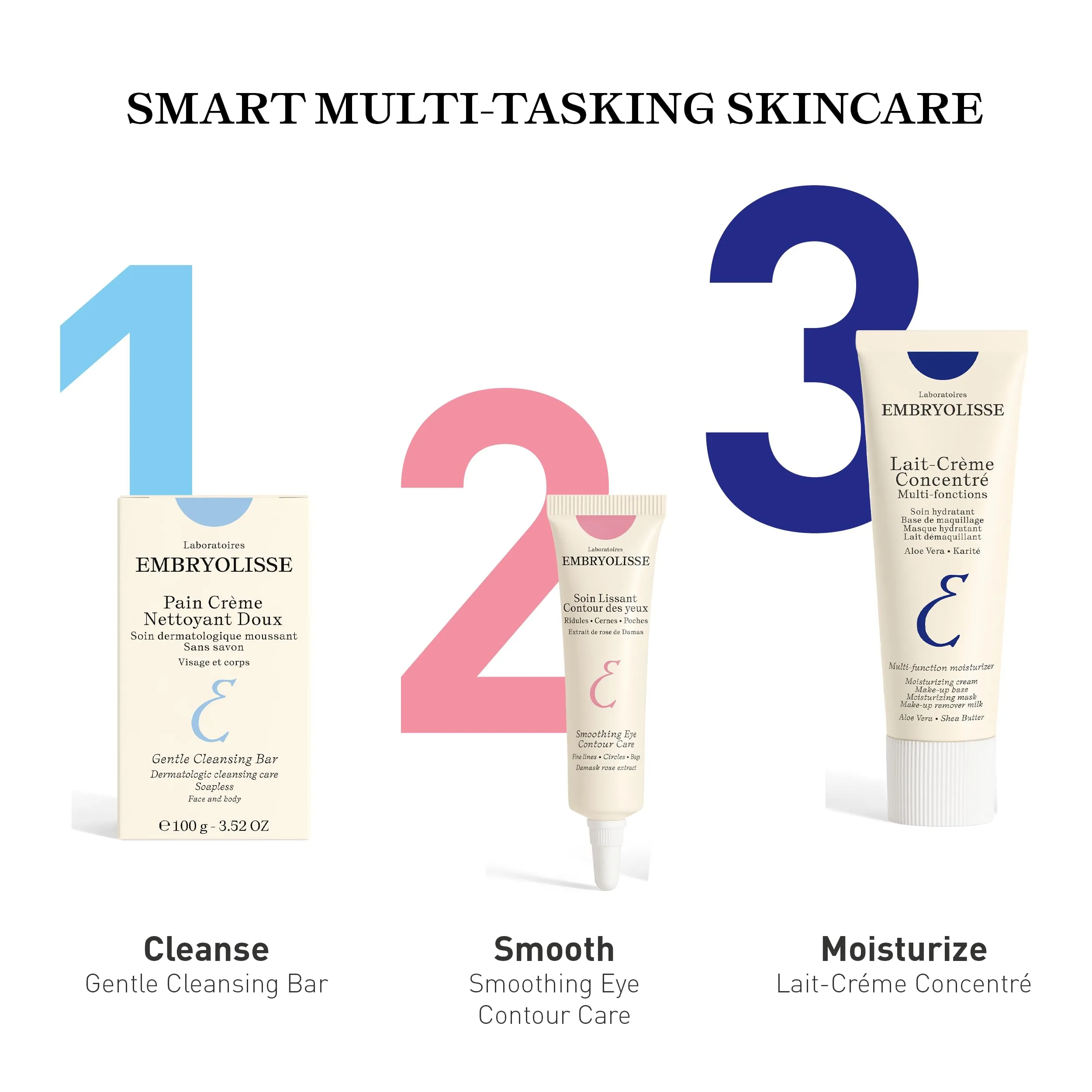 Embryolisse Smoothing Eye Contour Care. Revitalizing Gel Cream Treatment. Reduce Fine Lines, Circles, Puffiness, 0.50 fl.oz.