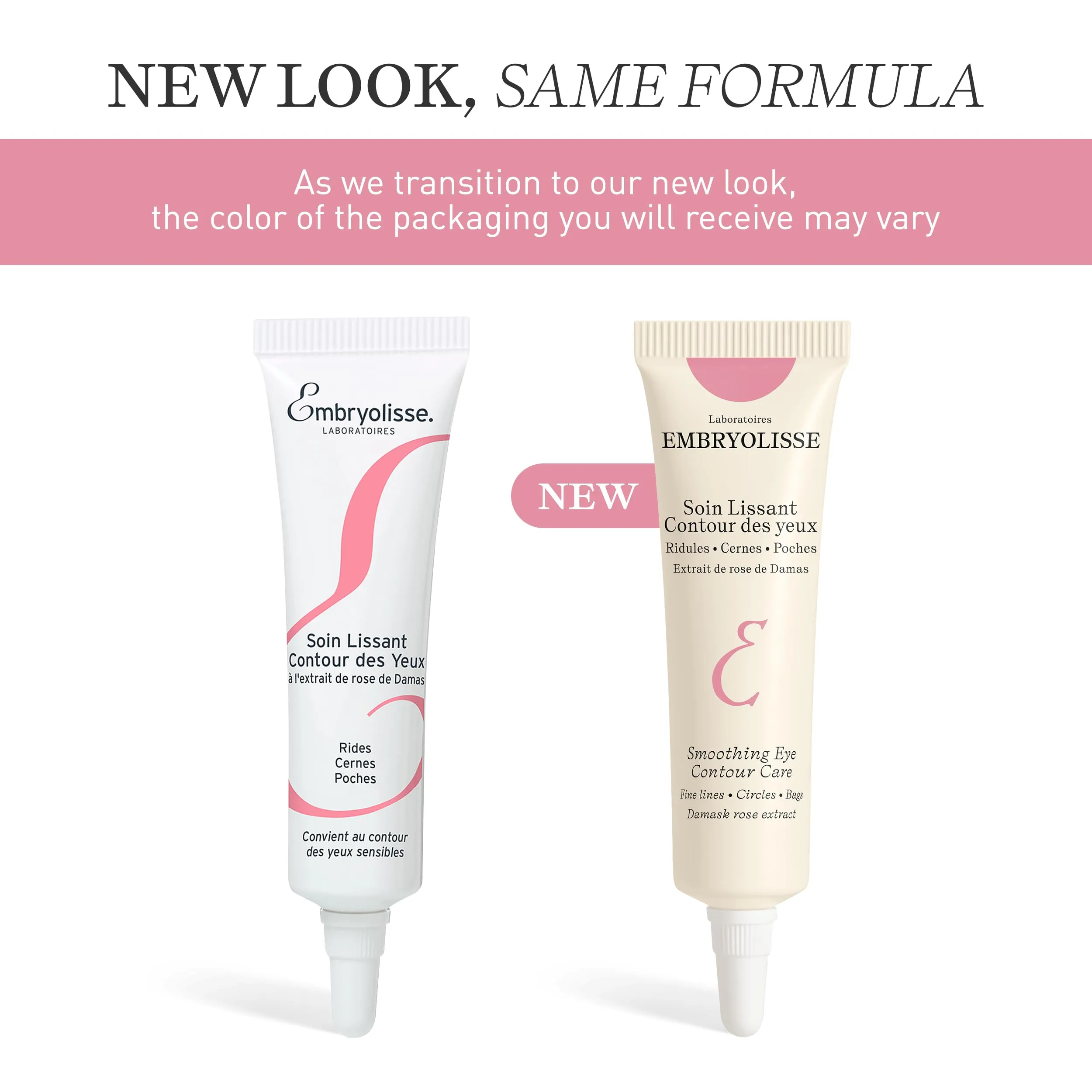 Embryolisse Smoothing Eye Contour Care. Revitalizing Gel Cream Treatment. Reduce Fine Lines, Circles, Puffiness, 0.50 fl.oz.