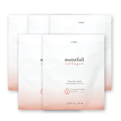 ETUDE HOUSE Moistfull Collagen Deep Sheet Mask 37ml x5ea
