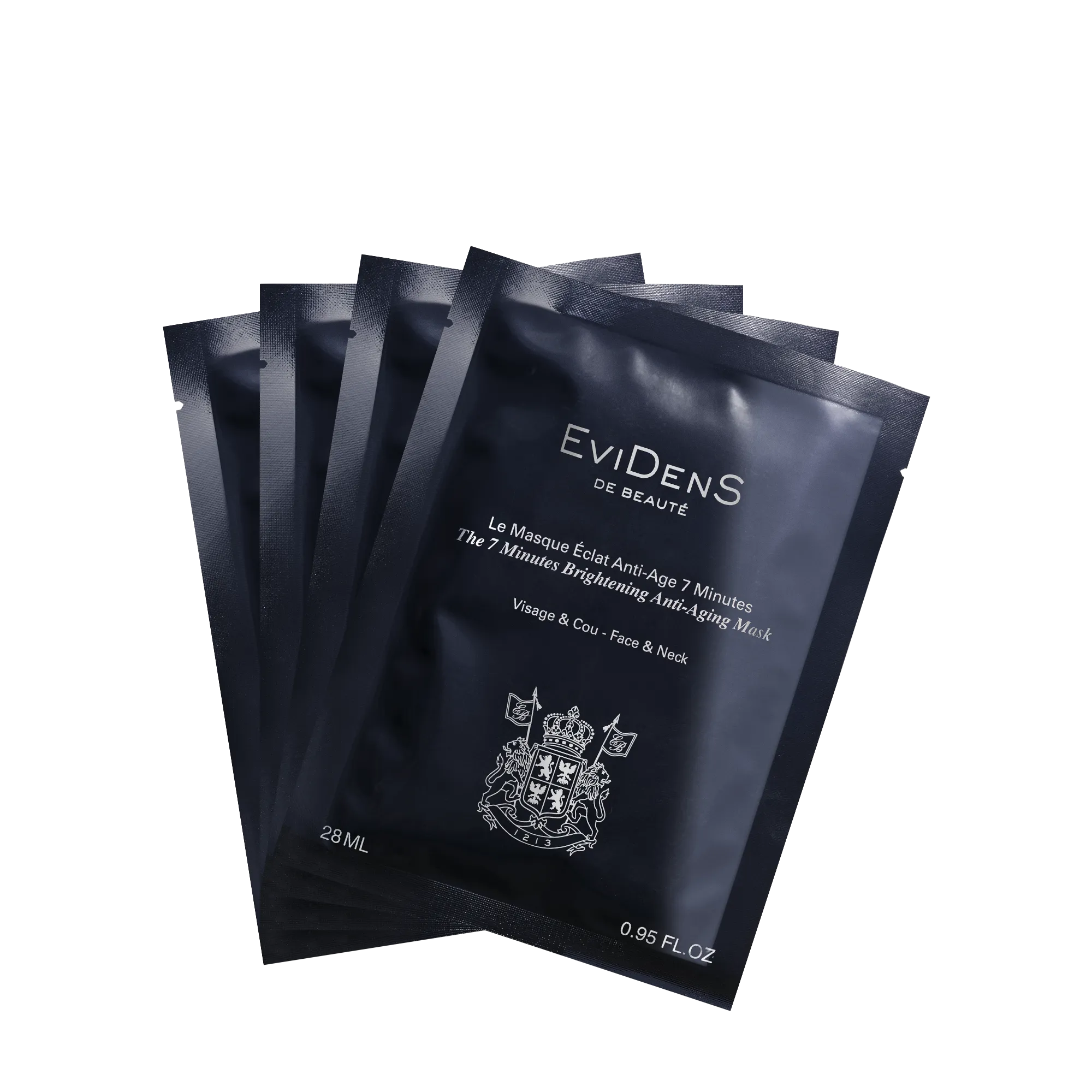 Evidens - The 7 Minutes Brightening Anti-Aging Mask Face&Neck 4*28 ml.