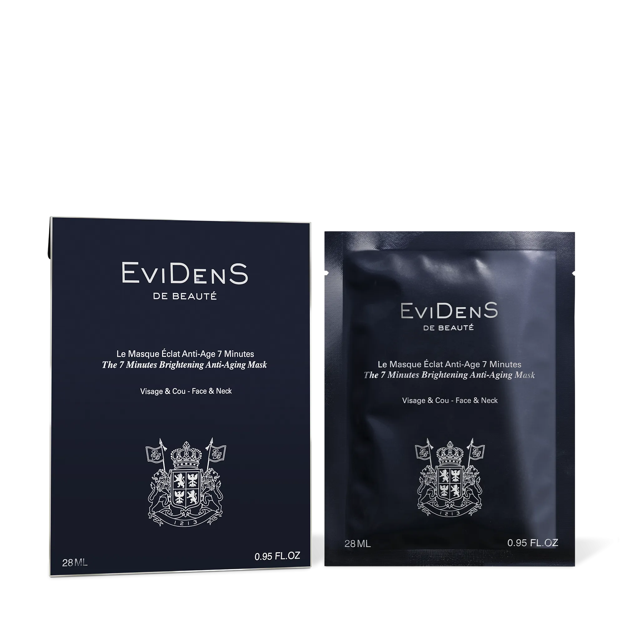 Evidens - The 7 Minutes Brightening Anti-Aging Mask Face&Neck 4*28 ml.