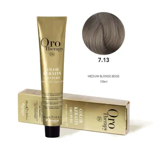 Fanola Oro Hair Color 7.13 Medium Blonde Beige