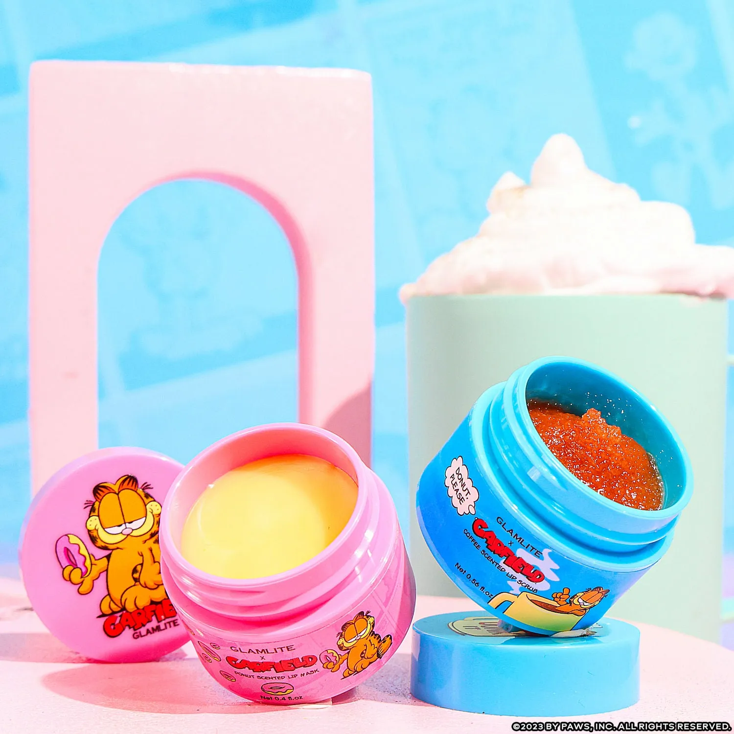 Garfield x Glamlite I "Donut" Care Lip Care Duo