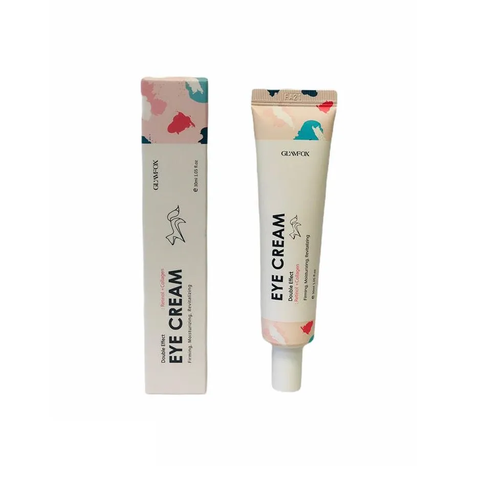GlamFox Double Effect Eye Cream Retinol & Collagen OR Hyaluronic & Vitamins