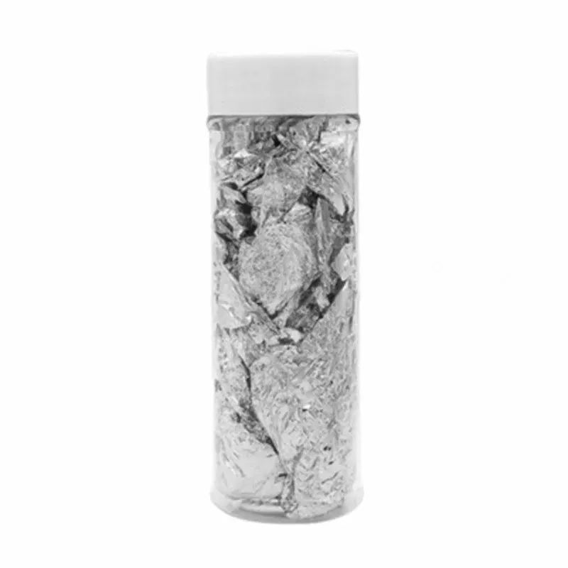 Gold Leaf Edible Gold/Silver Leaf Foil Bottle Gold Foil for Cooking Dessert Cake Ice Cream Decoration Foil  Flake Cooking Drink Food Dessert Cake Decorative Ice Cream Safety Decoration Face Beauty Mask