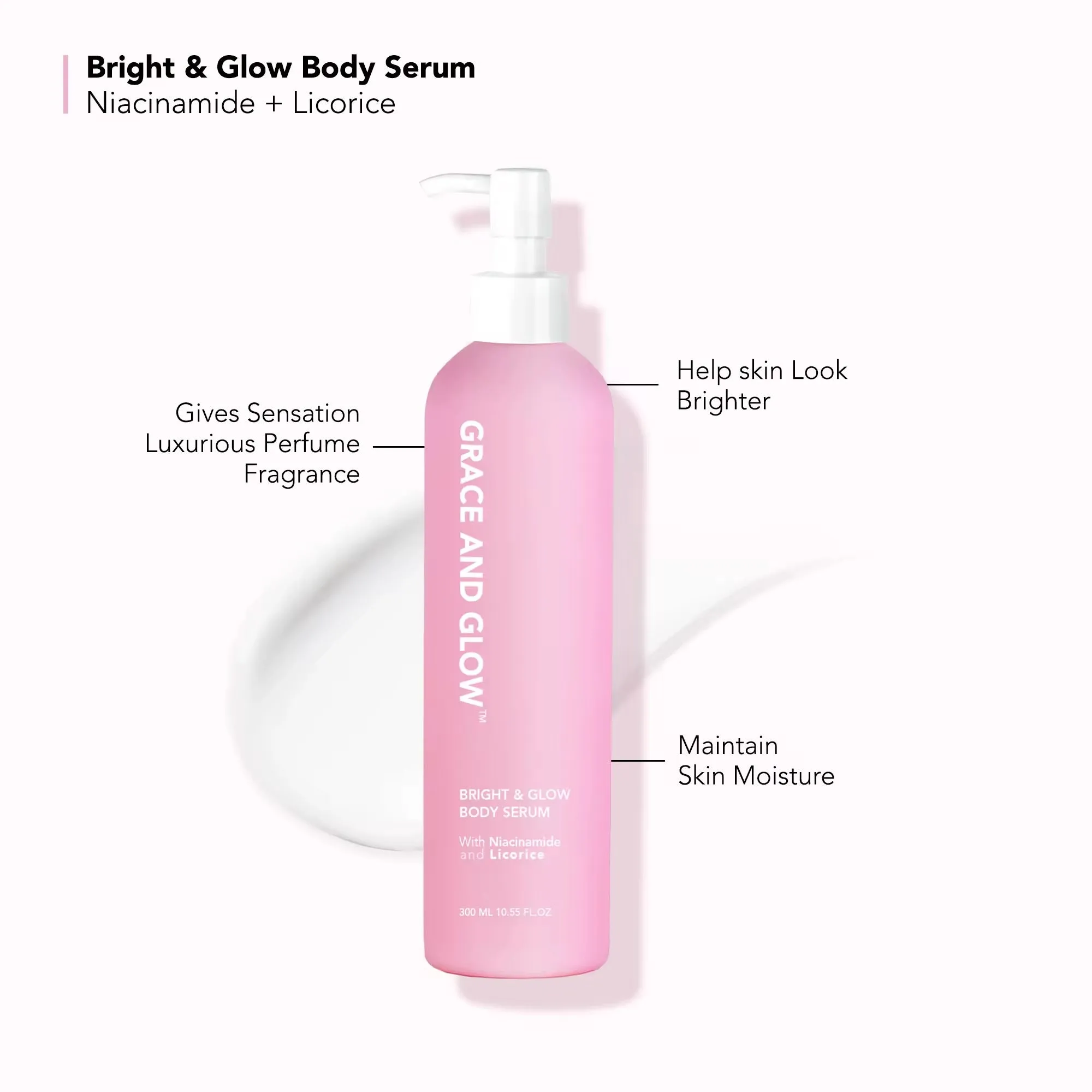 Grace and Glow - Blavk Opium Ultra Bright and Glow Solution BODY SERUM 300 ML