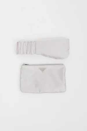 Grey Sleeping Mask & Pouch