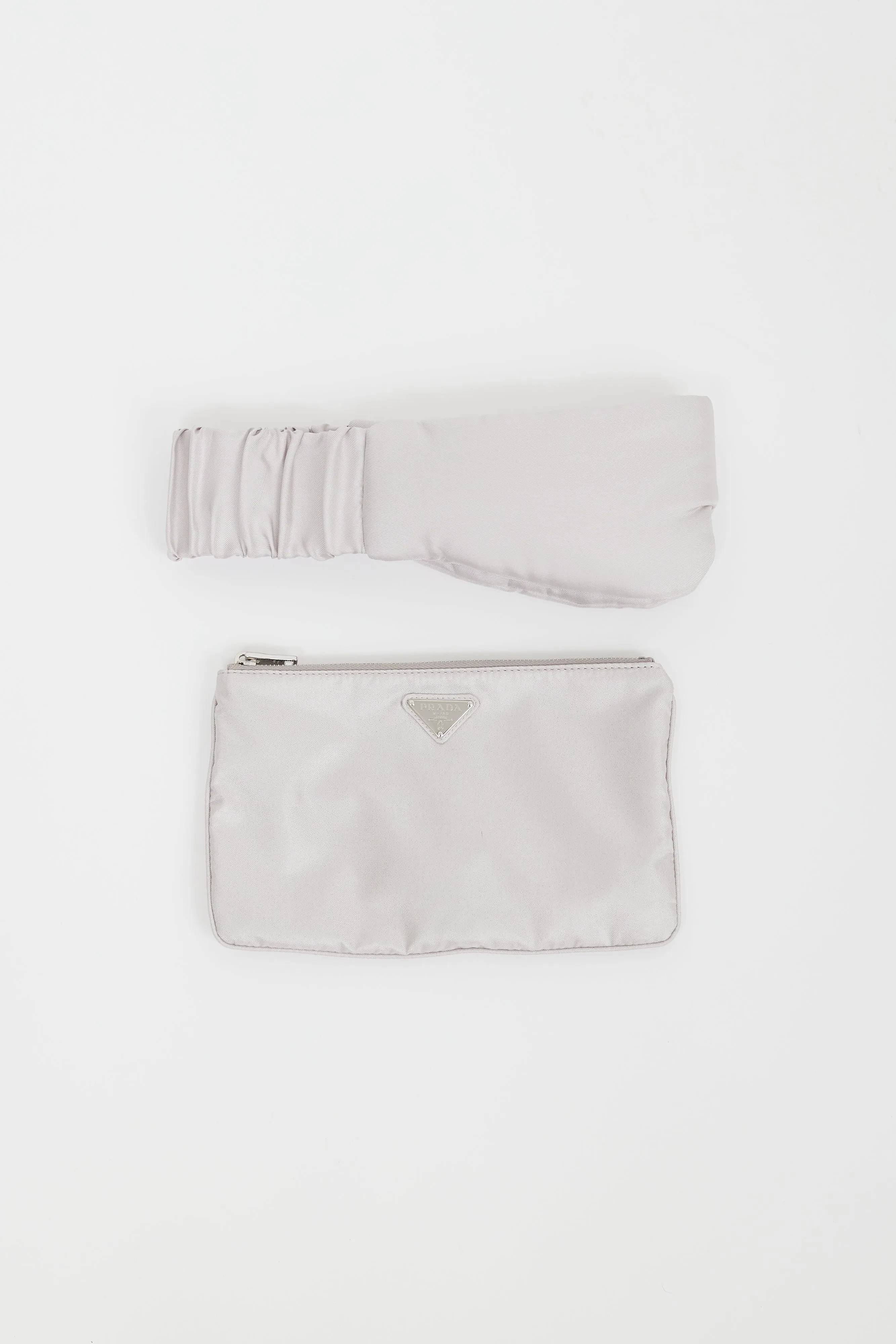 Grey Sleeping Mask & Pouch