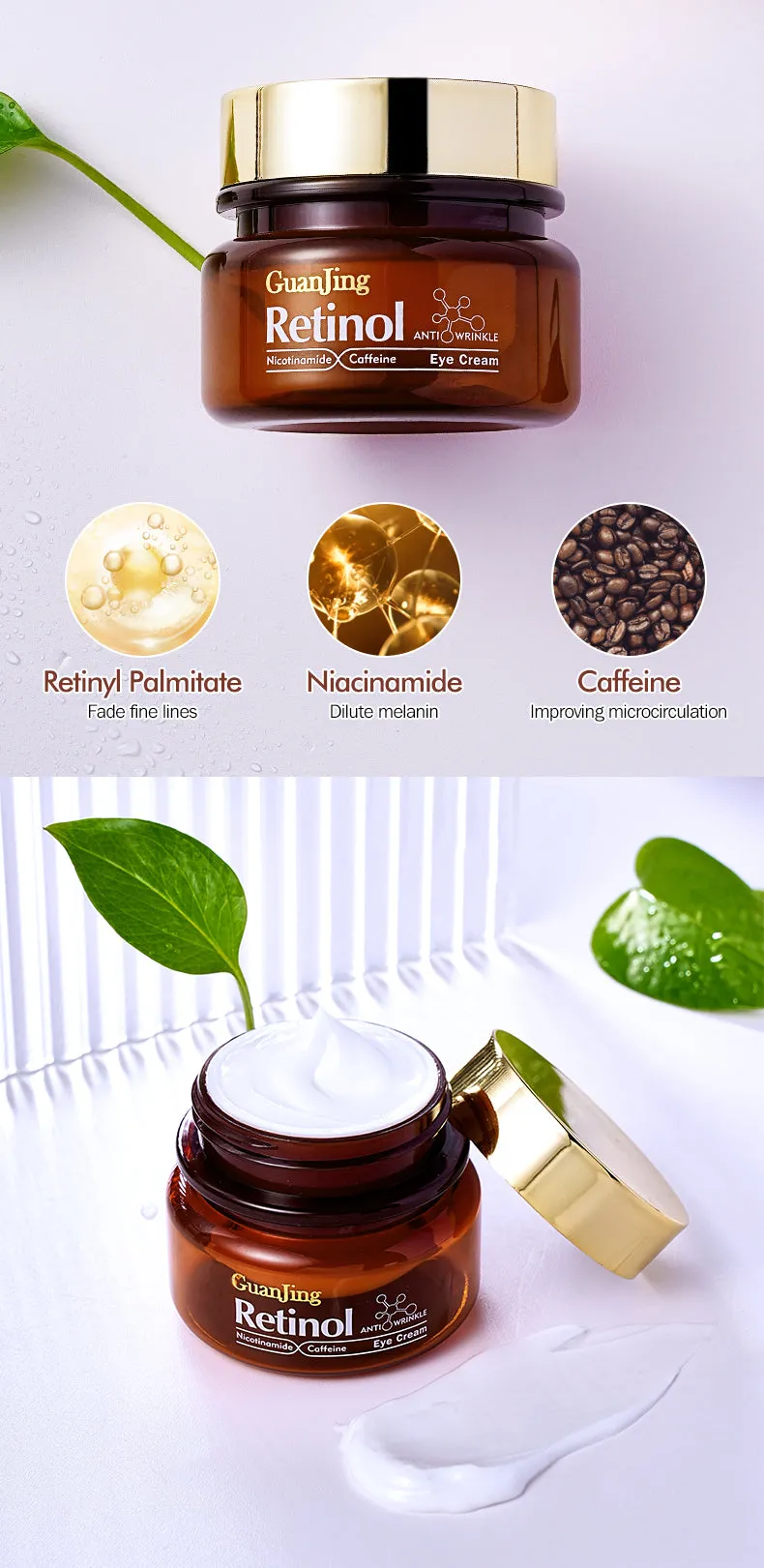 GUANJING Natural Skincare Retinol Eye Cream