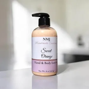 Hand & Body Lotion – Sweet Orange Essential Oil, 8 oz