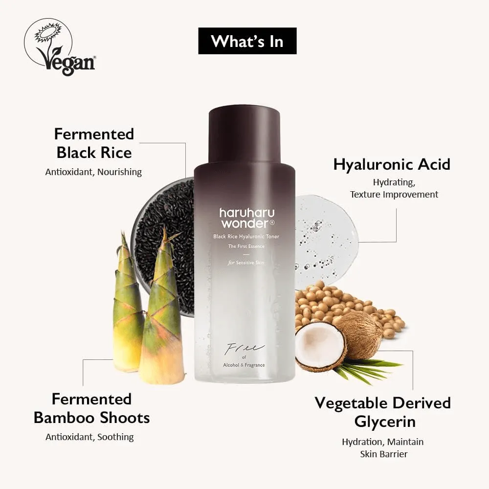 Haruharu Wonder  Black Rice Hyaluronic Toner Fragrance Free