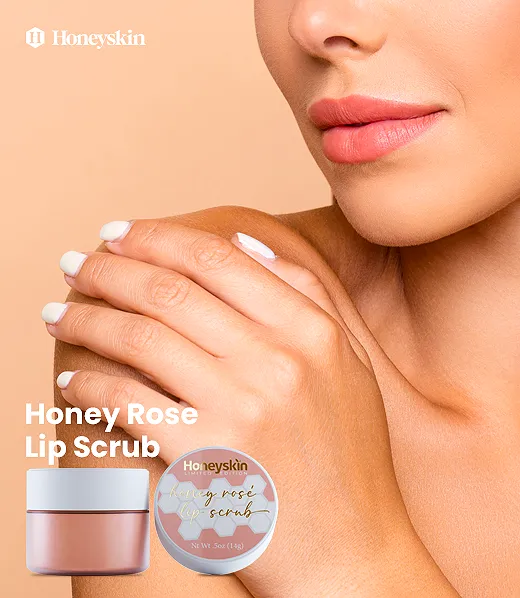Honey Rosé Lip Exfoliating Scrub