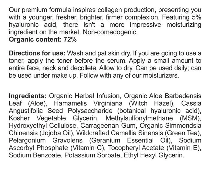 Hyaluronic Acid Moisturizing Serum