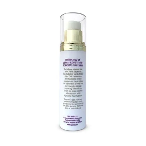 Hylunia Facial Day Lotion - 1.7 fl oz - Anti-Aging for Wrinkles - with Shea Butter, Hyaluronic Acid Serum, Zinc - Natural Vegan Moisturizer - Rapid Skin Repair