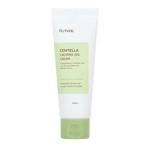 IUNIK CENTELLA Calming Gel Cream with natural ingredients from Centella Asiatica leaf water   Tea trea leaf water   Buds extracts - Whitening & Wrinkle care - 2.02 fl.oz