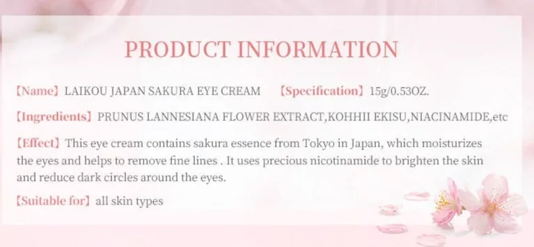 Japan Sakura Skin Care