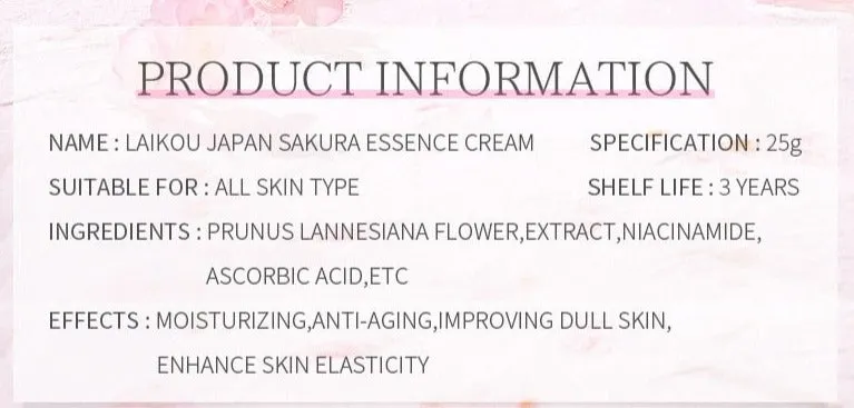 Japan Sakura Skin Care