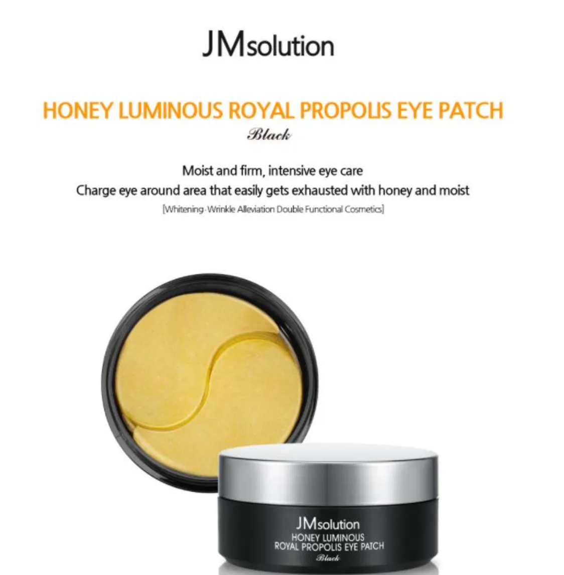 JM SOLUTION Honey Luminous Royal Propolis Eye Patch, 60 Patches