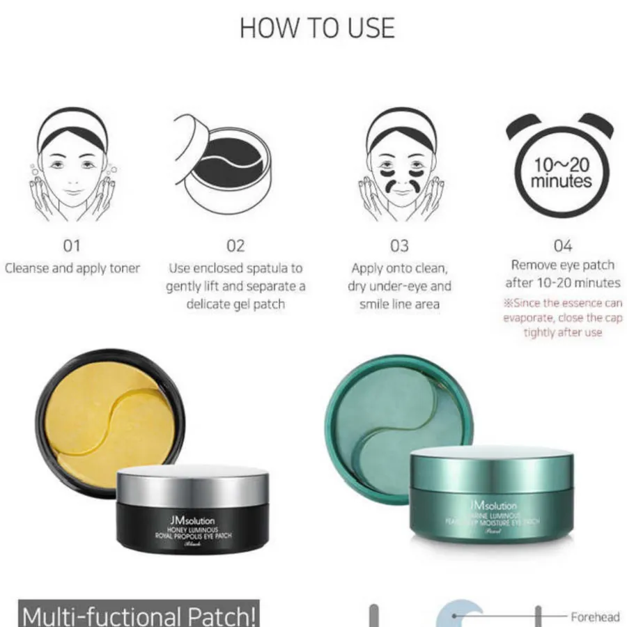 JM SOLUTION Honey Luminous Royal Propolis Eye Patch, 60 Patches