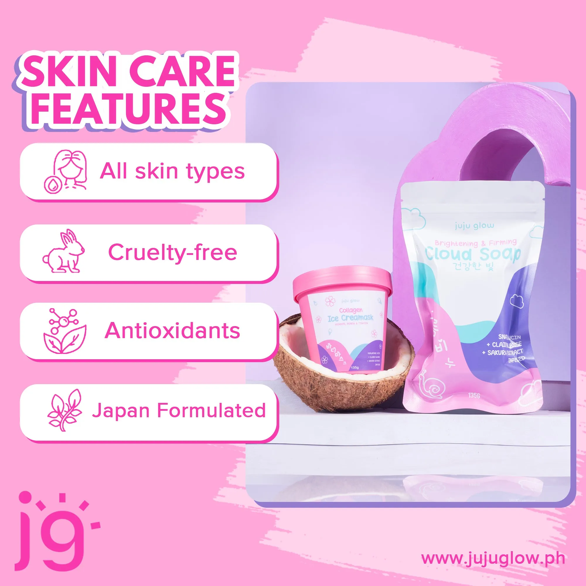Juju Glow - Collagen Ice Creamask 135g