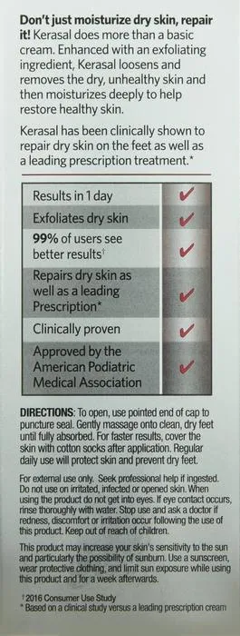 Kerasal Intensive Foot Repair, 1 Ounce
