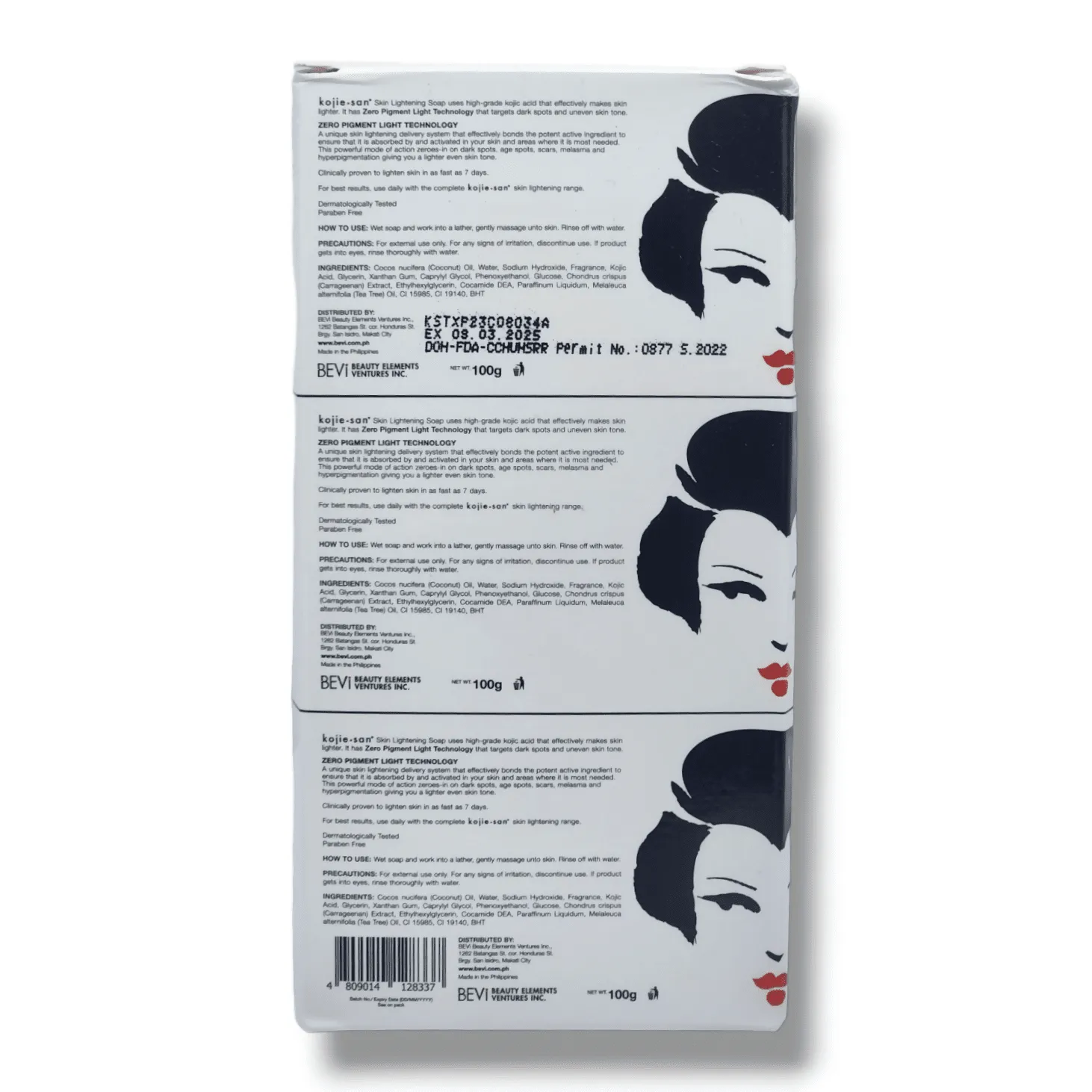 Kojie San Skin Lightning Soap 100gx3 (Pack Of 3, 100g Each)