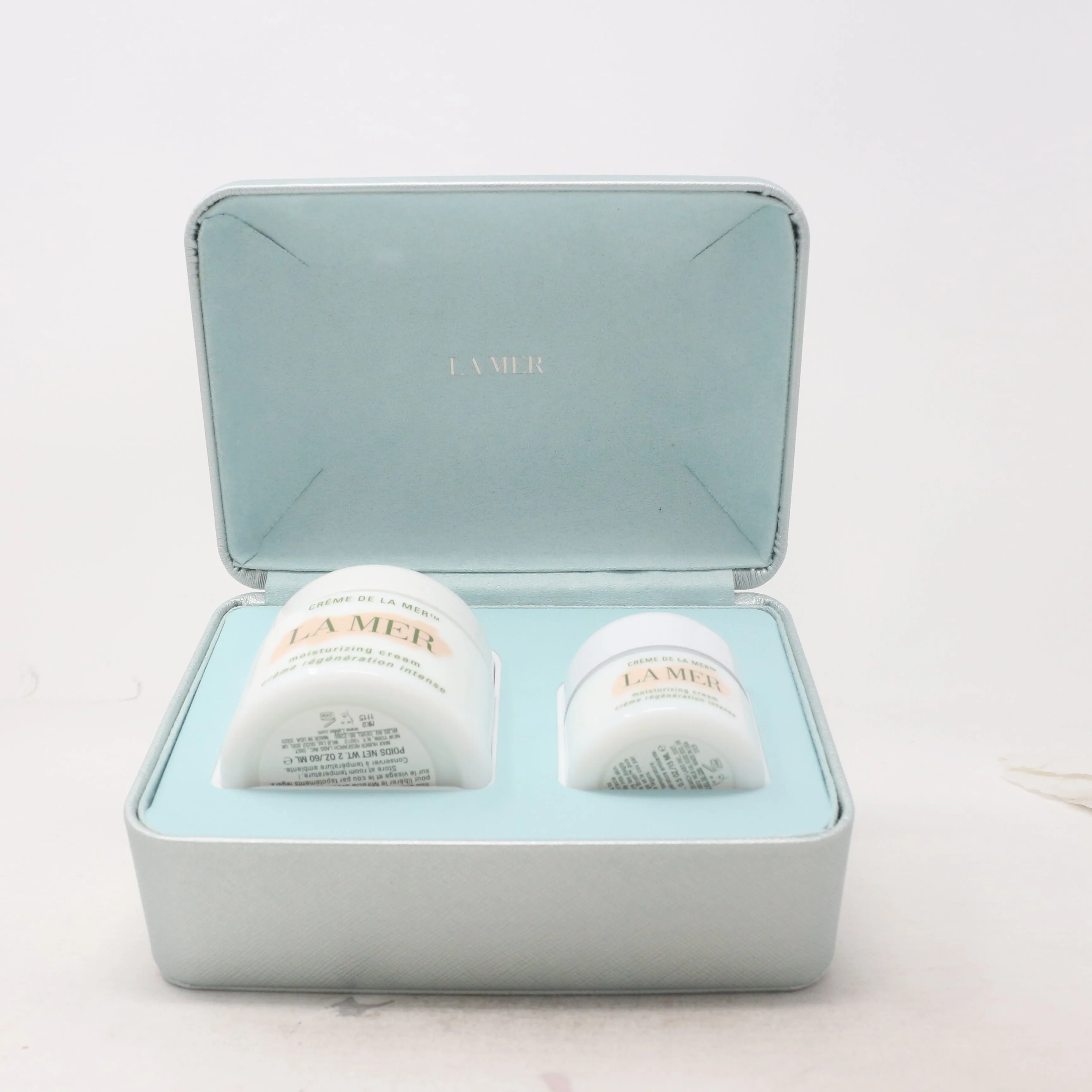 La Mer Moisturizing Cream Duo Set 2.0 oz  0.5 oz, Batch Code 2020