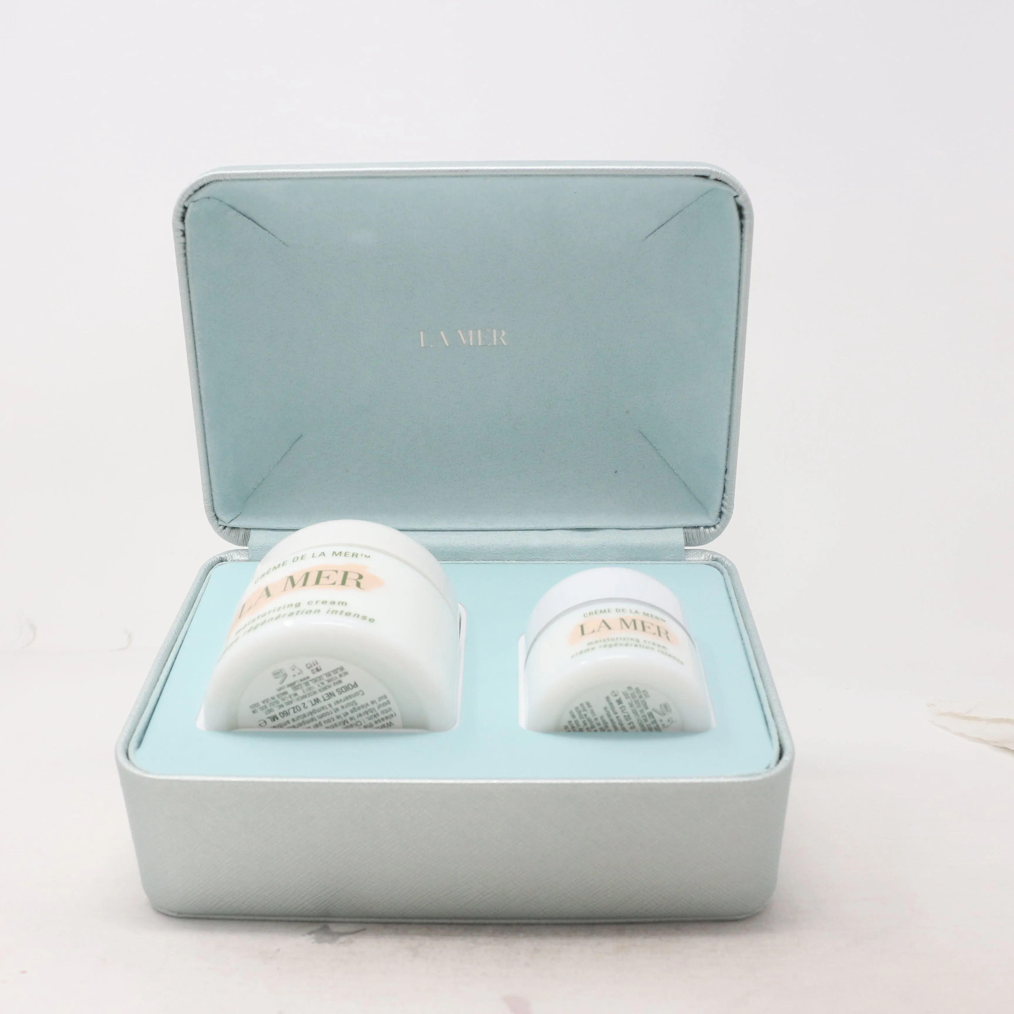 La Mer Moisturizing Cream Duo Set 2.0 oz  0.5 oz, Batch Code 2020