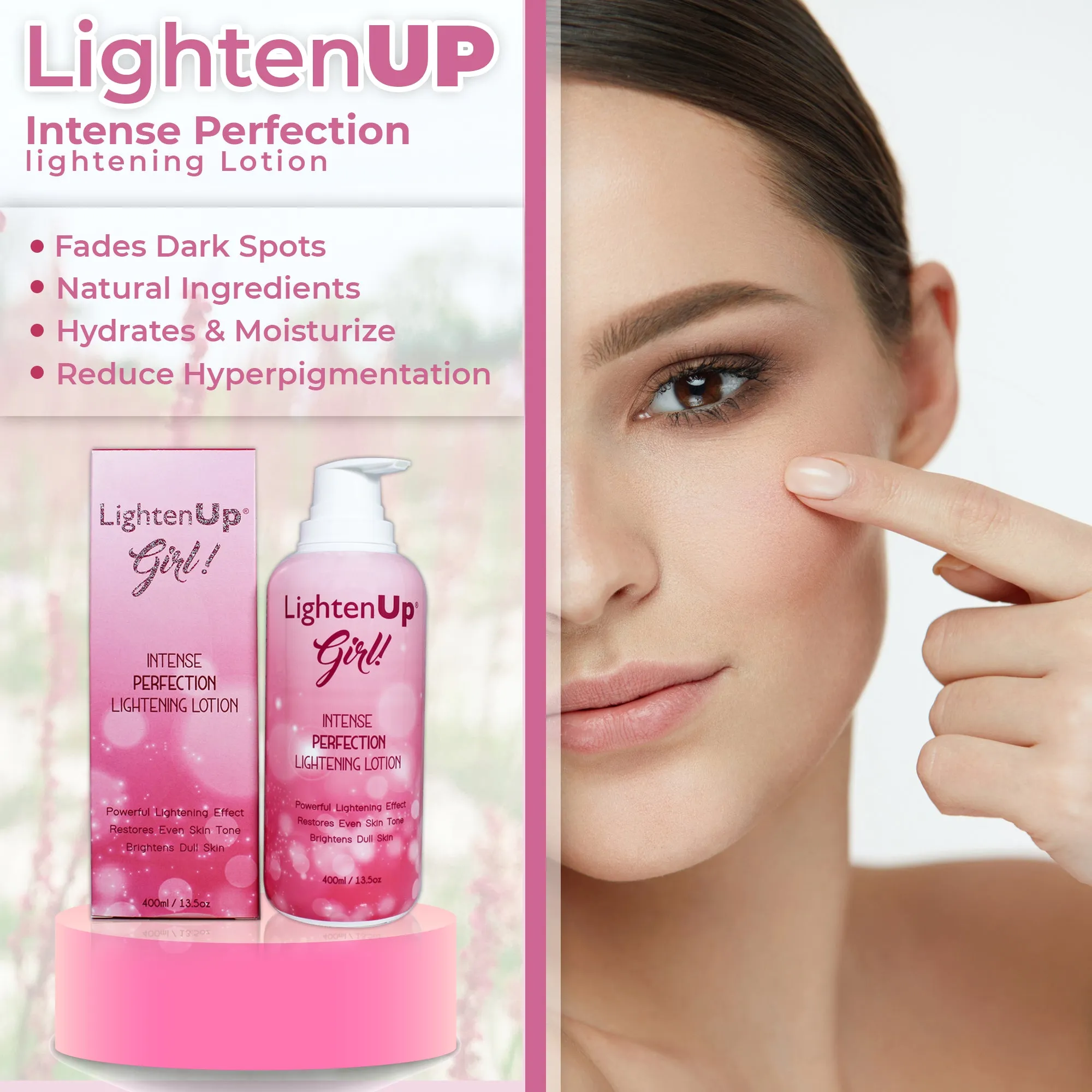 LightenUp Girl! Intense Perfection Lightening Lotion - 400ml / 13.5 Oz