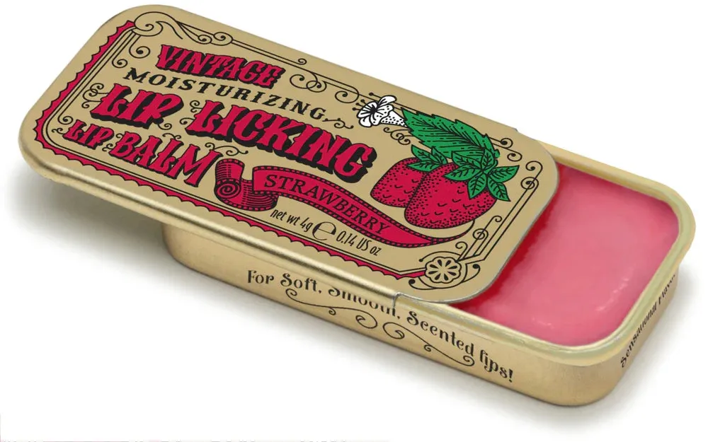 Lip Licking Lip Balm - Vintage Slider Tin