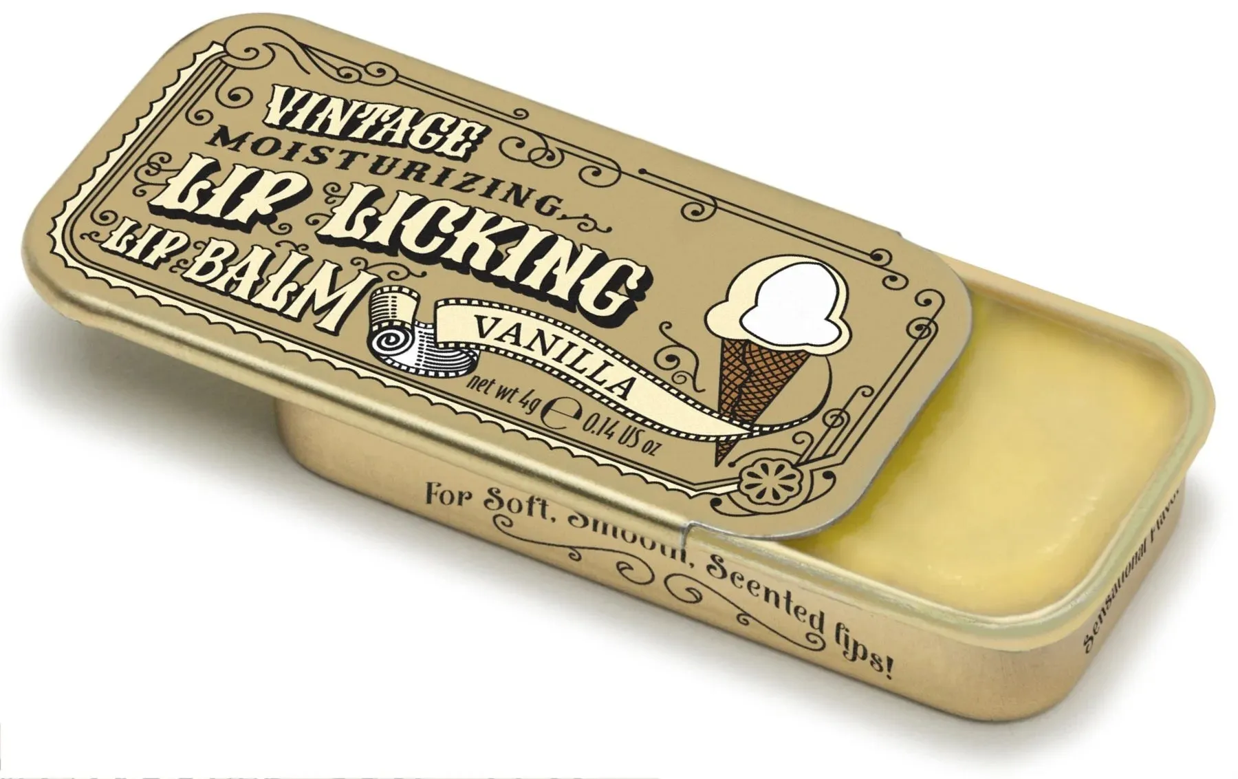 Lip Licking Lip Balm - Vintage Slider Tin